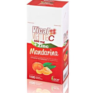 VICAL VITAMINA C 500 MG + ZINC MANDARINA