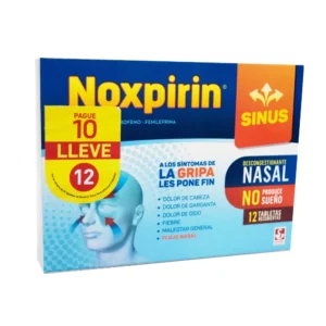 OFERTA NOXPIRIN SINUS 200 20 MG TABLETA PAGUE 10 LLEVE 12