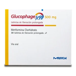 GLUCOPHAGE XR 500 MG TABLETA DE LIBERACION PROLONGADA