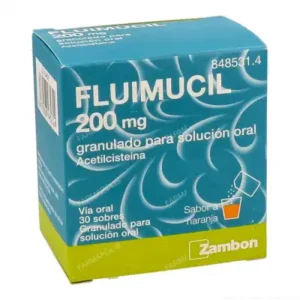 FLUIMUCIL 200 MG POLVO GANULADO NARANJA X 3 G