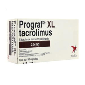 PROGRAF XL 0.5 MG CAPSULA DE LIBERACION PROLONGADA