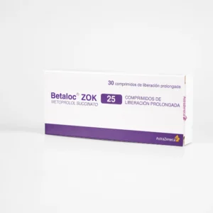 BETALOC ZOK 25 MG TABLETAS DE LIBERACION PROLONGADA