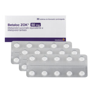 BETALOC ZOK 50 MG TABLETA LIBERACION PROLONGADA