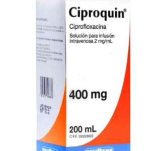 CIPRO 400 MG 200 ML SOLUCION PARA INFUSION