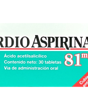 CARDIOASPIRINA 81 MG TABLETAS CON CUBIERTA ENTERICA