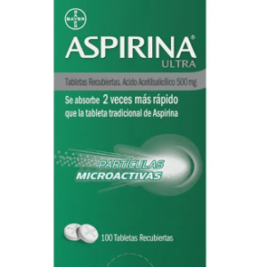 ASPIRINA ULTRA 500 MG TABLETA