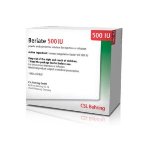 BERIATE 500 UI POLVO PARA SOLUCION INYECTABLE