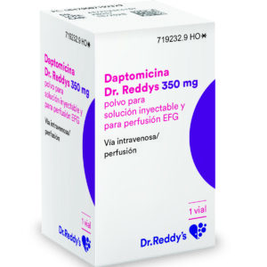 DAPTOMRED 350 MG POLVO PARA SOLUCION INYECTABLE
