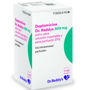DAPTOMRED 500 MG POLVO PARA SOLUCION INYECTABLE