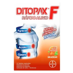 DITOPAX F TABLETAS MASTICABLES CAJA X 25