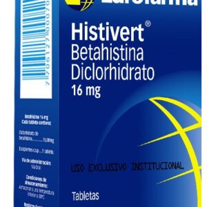 HISTIVERT 16 MG TABLETA CAJA X 30