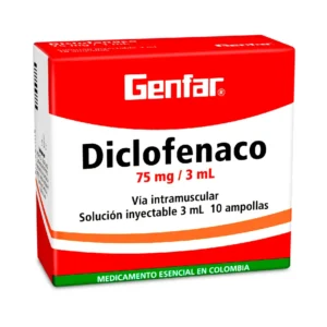 DICLOFENACO 75 MG 3 ML SOLUCION INYECTABLE