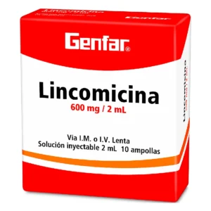 LINCOMICINA 600 MG 2 ML SOLUCION INYECTABLE