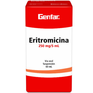 ERITROMICINA 250 MG 5 ML SUSPENSION ORAL X 60 ML