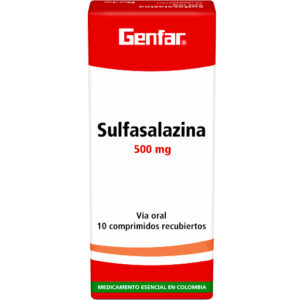 SULFASALAZINA 500 MG TABLETA DE LIBERACION CONTROLADA