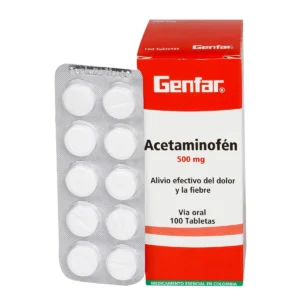 ACETAMINOFEN 500 MG TABLETA