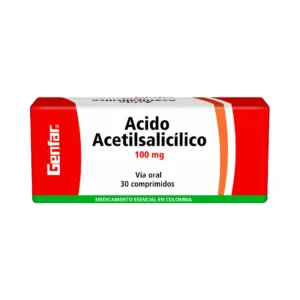 ACIDO ACETILSALICILICO 100 MG TABLETA