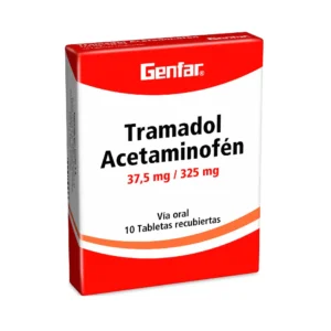 -TRAMADOL+ACETAMINOFEN 37.5 325 MG TABLETA RECUBIERTA
