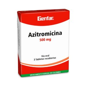AZITROMICINA 500 MG TABLETA RECUBIERTA
