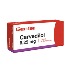 CARVEDILOL 6.25 MG TABLETA