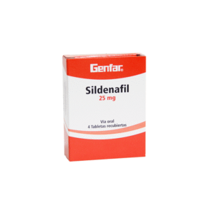SILDENAFILO 25 MG TABLETA RECUBIERTA