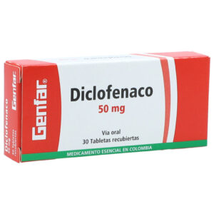 DICLOFENACO 50 MG TABLETAS RECUBIERTAS