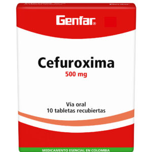 CEFUROXIMA 500 MG TABLETAS RECUBIERTAS