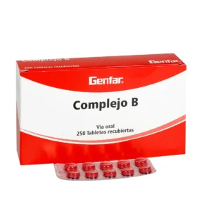 COMPLEJO B 10 10 50 20 MG TABLETA RECUBIERTA