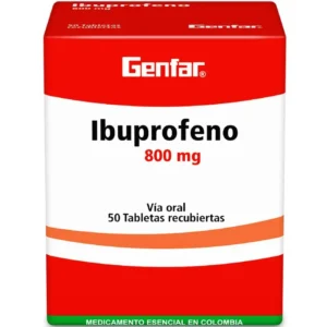 IBUPROFENO 800 MG TABLETA RECUBIERTA
