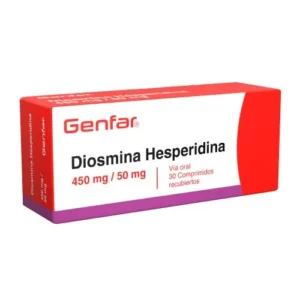 DIOSMINA+HESPERIDINA 450 50 MG TABLETA RECUBIERTA