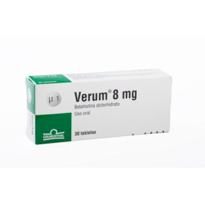 VERUM 8 MG TABLETA