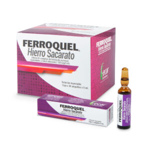 FERROQUEL 100 MG 5 ML SOLUCION INYECTABLE
