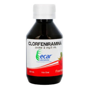 CLORFENIRAMINA 2 MG 5 ML JARABE X 120 ML