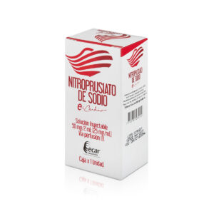 NITROPRUSIATO DE SODIO 50 MG SOLUCION INYECTABLE X 2 ML