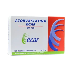 ATORVASTATINA 20 MG TABLETA RECUBIERTA
