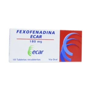 FEXOFENADINA 180 MG TABLETA RECUBIERTA