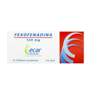 FEXOFENADINA 120 MG TABLETA RECUBIERTA