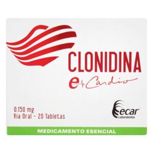 CLONIDINA 0.150 MG TABLETA