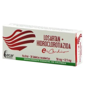 LOSARTAN+HIDROCLOROTIAZIDA 50 12.5 MG TABLETA