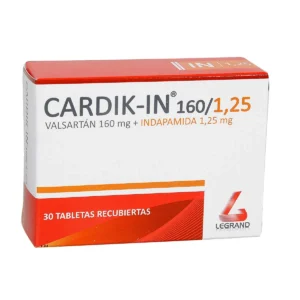 CARDIK IN 160 1.25 MG TABLETA RECUBIERTA