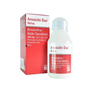 AMOXICLIN DUO NIÑOS 250 62.5 MG 5 ML POLVO PARA SUSPENSION ORAL X 90 ML