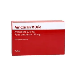 AMOXICLIN DUO 875 125 MG TABLETAS RECUBIERTAS