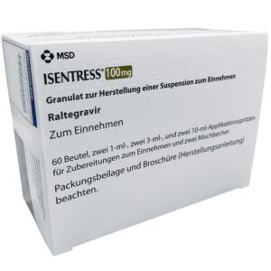 ISENTRESS 100 MG GRANULOS PARA SUSPENSION ORAL