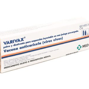 VACUNA VARIVAX POLVO PARA SOLUCION INYECTABLE X 0.5 ML