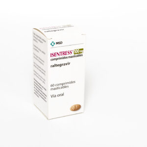 ISENTRESS 100 MG TABLETAS MASTICABLES