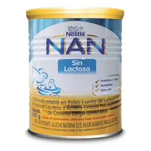 NAN EXPERT PRO SIN LACTOSA INFANTIL EN POLVO X 400 G