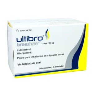 ULTIBRO- BREEZHALER 110 50 MCG CAPSULA DURA PARA INHALACION + INHALADOR