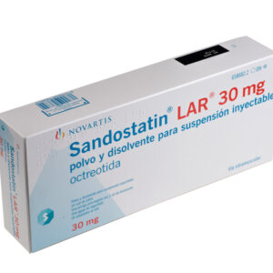 SANDOSTATIN LAR 30 MG POLVO PARA SUSPENSION INYECTABLE