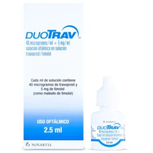 DUOTRAV 40 MCG 5 MG ML SOLUCION OFTALMICA X 2.5 ML