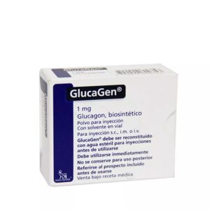 GLUCAGEN 1 MG POLVO PARA SOLUCION INYECTABLE
